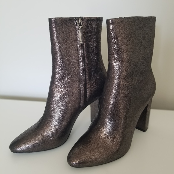 Saint Laurent Lou Bootie Gunmetal Size 37 US 7 - Picture 8 of 11